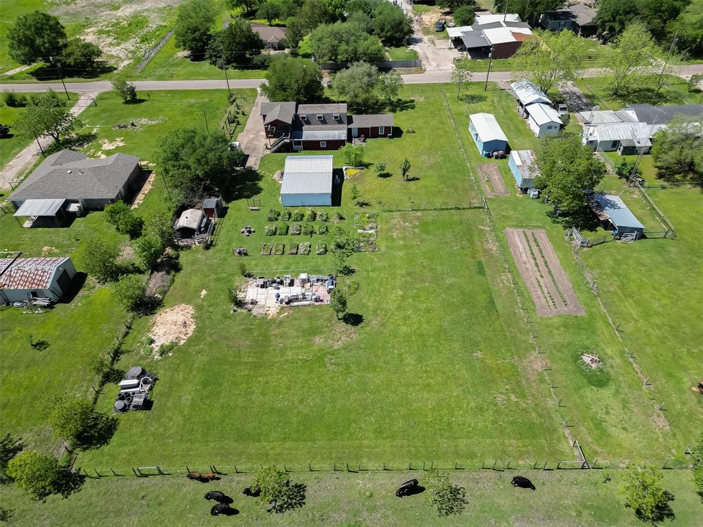 aerial view from the back of the property