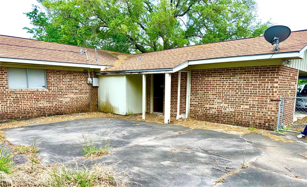 Back view of the house