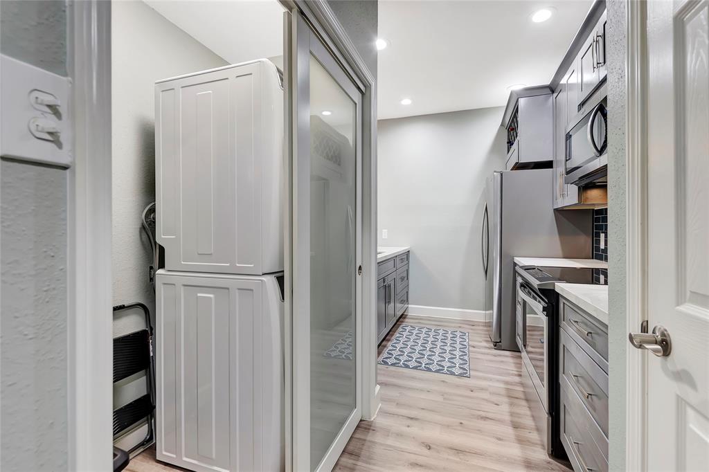 Utility Room in the Kitchen and has ample space for a Side-by-Side or Stackable Washer!