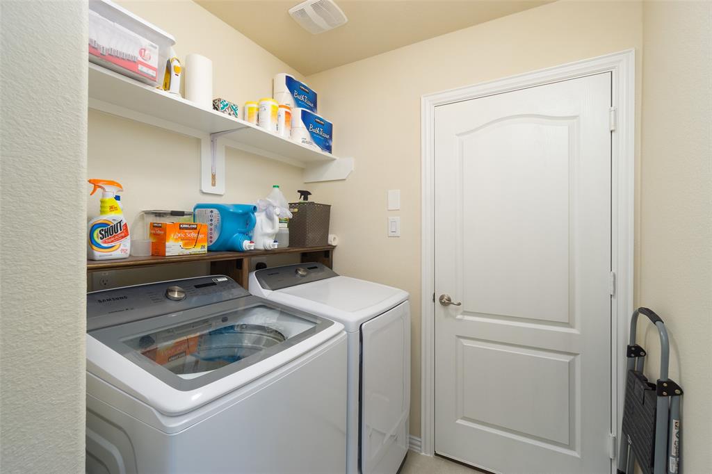 Laundry room with garage access