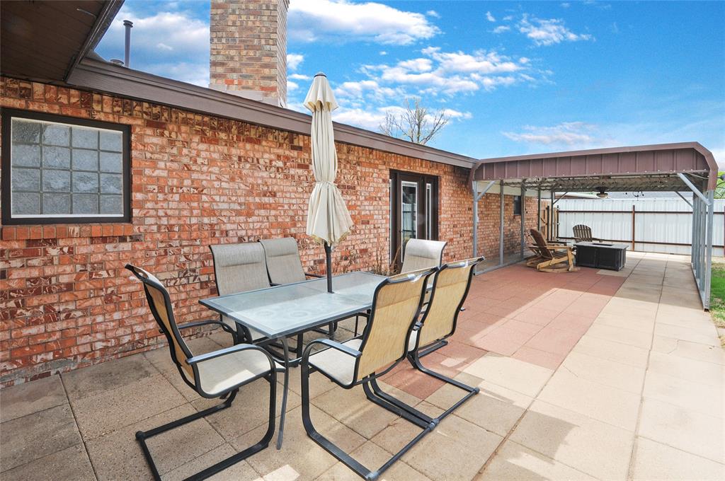 Two separate patio areas provide a great place for entertaining guests