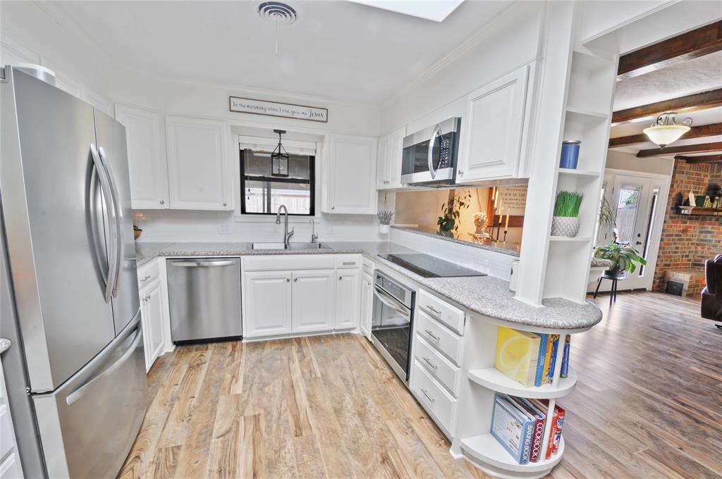 Completely updated kitchen with all stainless steel appliances