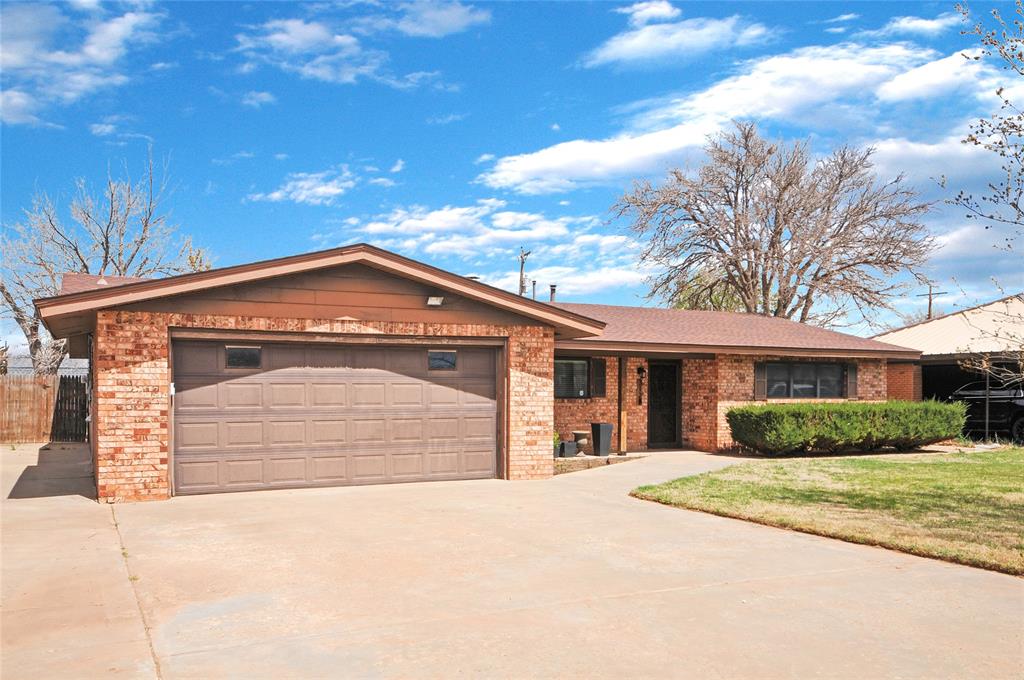 Extra wide driveway makes getting in and out a lot easier