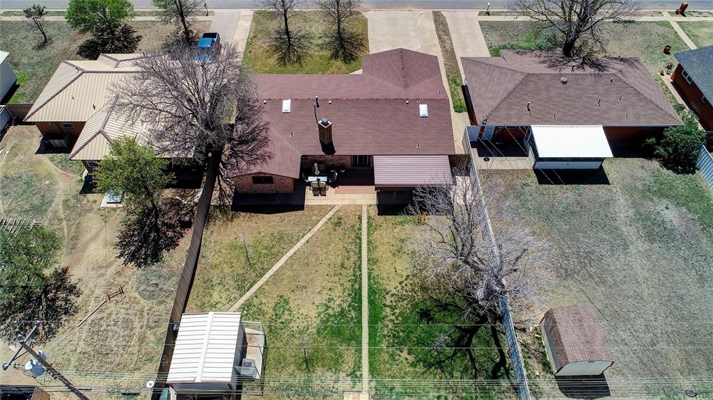 Spacious, completely fenced, backyard