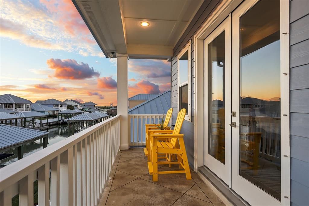 French Doors lead to the master bedroom.