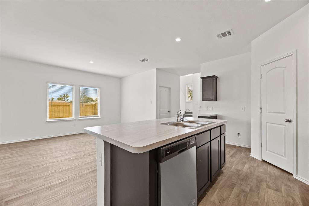 Kitchen overlooking the dining room