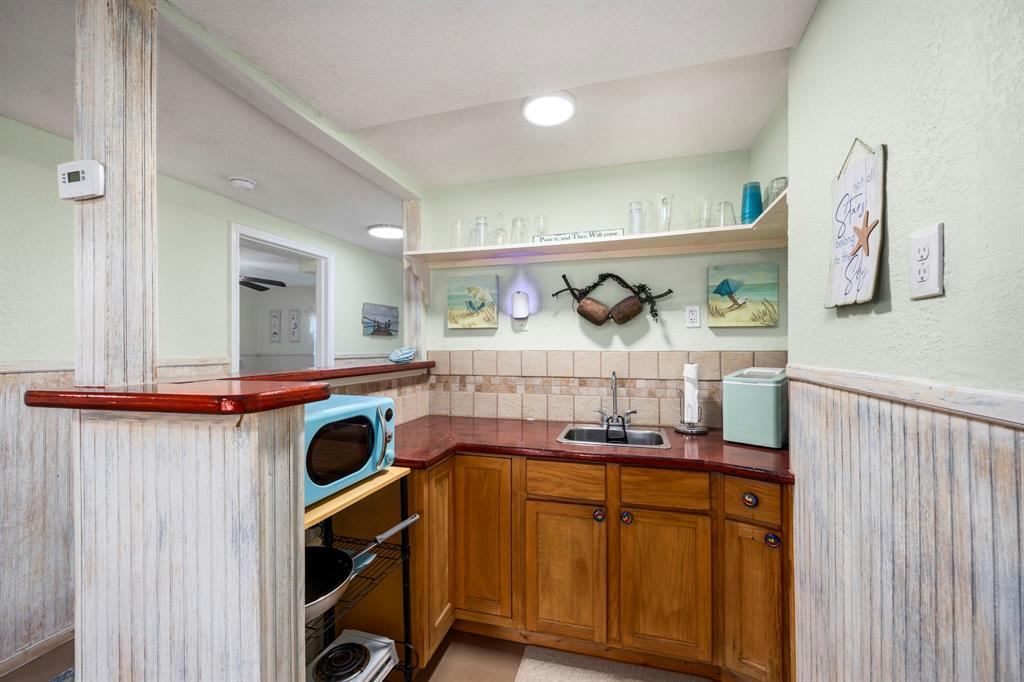 Downstairs kitchen area