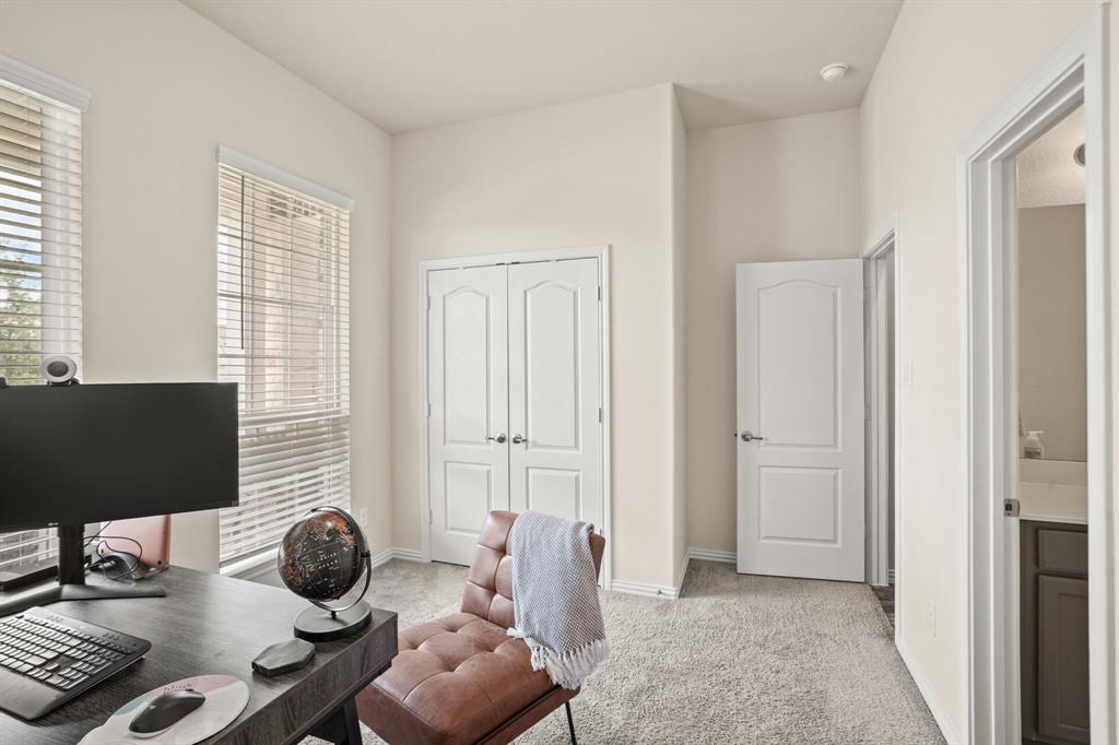 The second bedroom occupant will enjoy ample closet space, and direct access to the shared Hollywood bathroom.