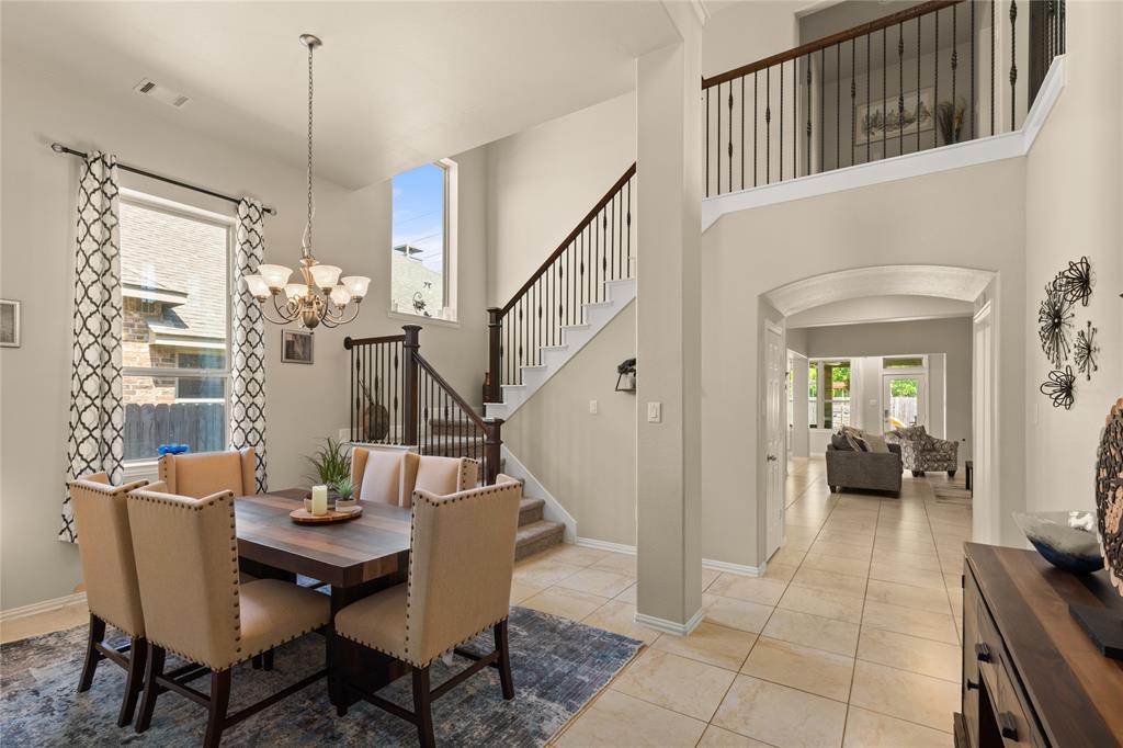 Formal Dining and High Ceilings