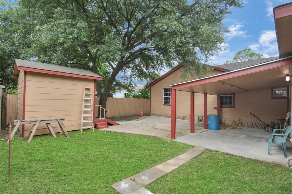 Shed in back yard