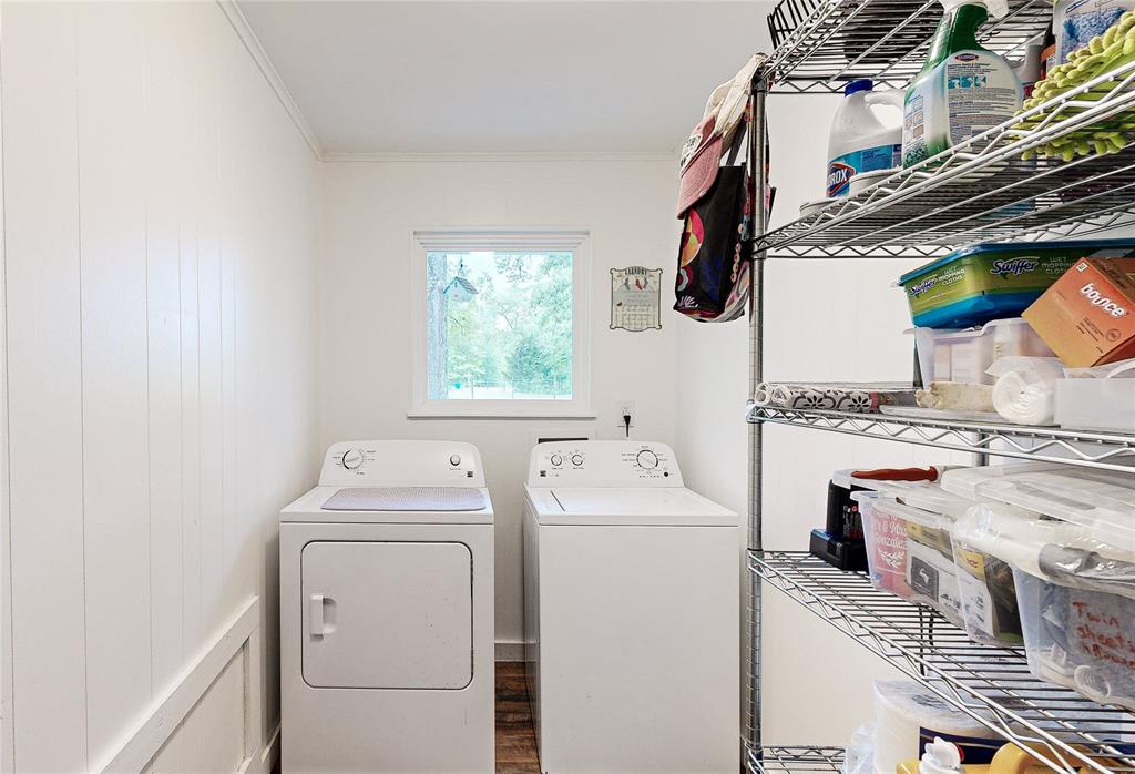 Huge laundry Room located inside the home.