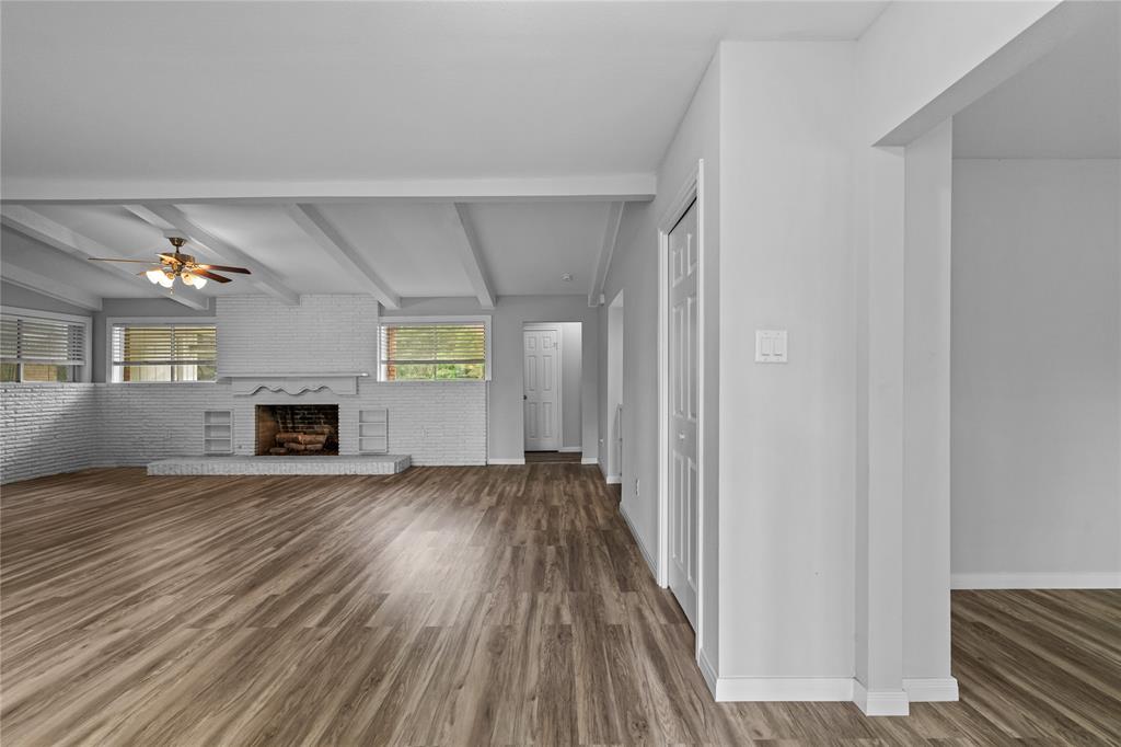 A view looking toward the living room.