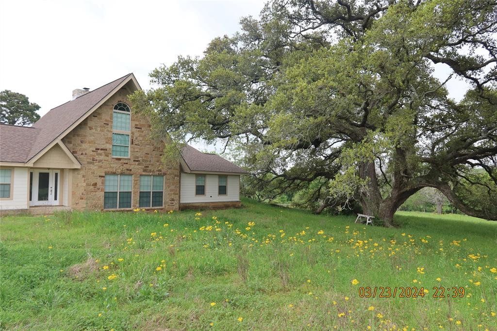 Great property close to Columbus just north on FM 109 about 1/2 mile from Bus. 71.  Has a new home and 3-car garage on 7 acres plus 28 acres along FM 109 which is a hay meadow.  Has Dry Creek that wraps along side of 28 acres and towards the back along the back fence line.  House sits on top of hill and out of the flood zone, some on the 28 acres is in the flood plain.  House is newly constructed by local construction company and will have access to G. Miller Road with a 20 foot easement road.  Has hunting on the 28 acres and property is Ag. Exempt.