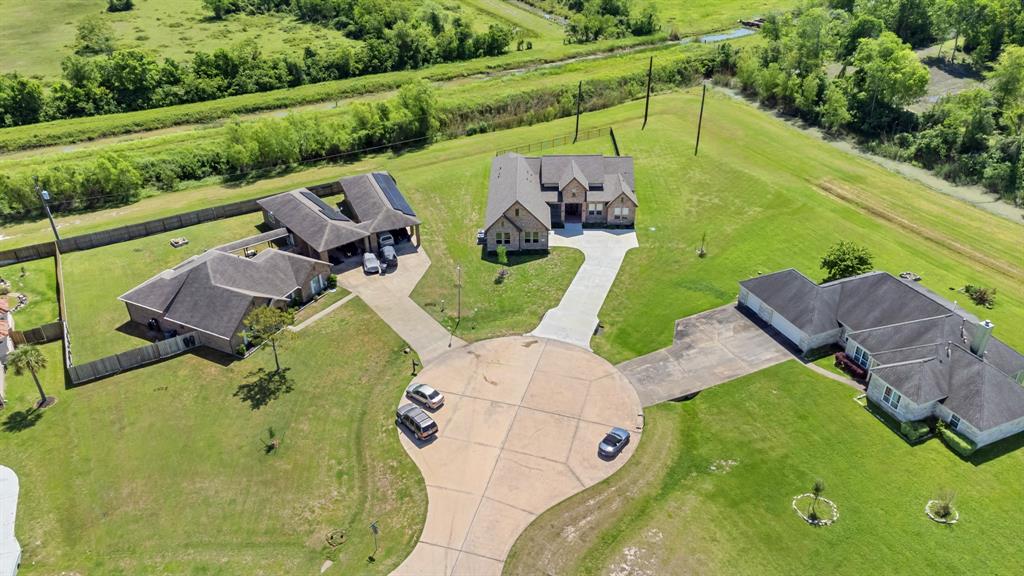 Arial view of home from Cul De Sac.