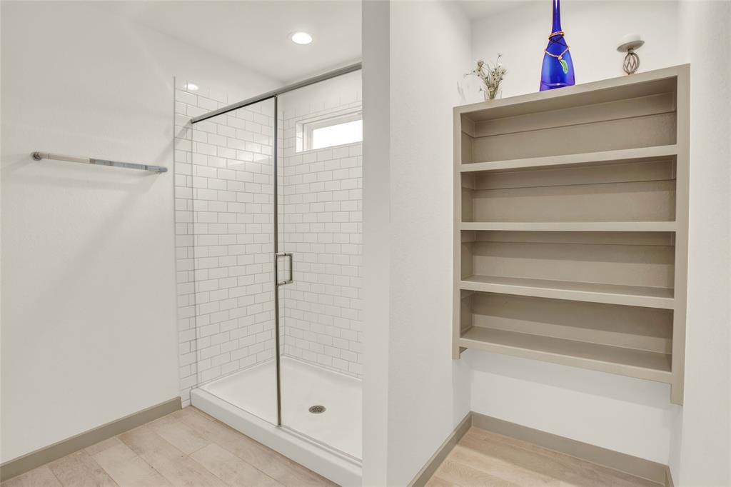 Oversized Shower in the Primary Bathroom.