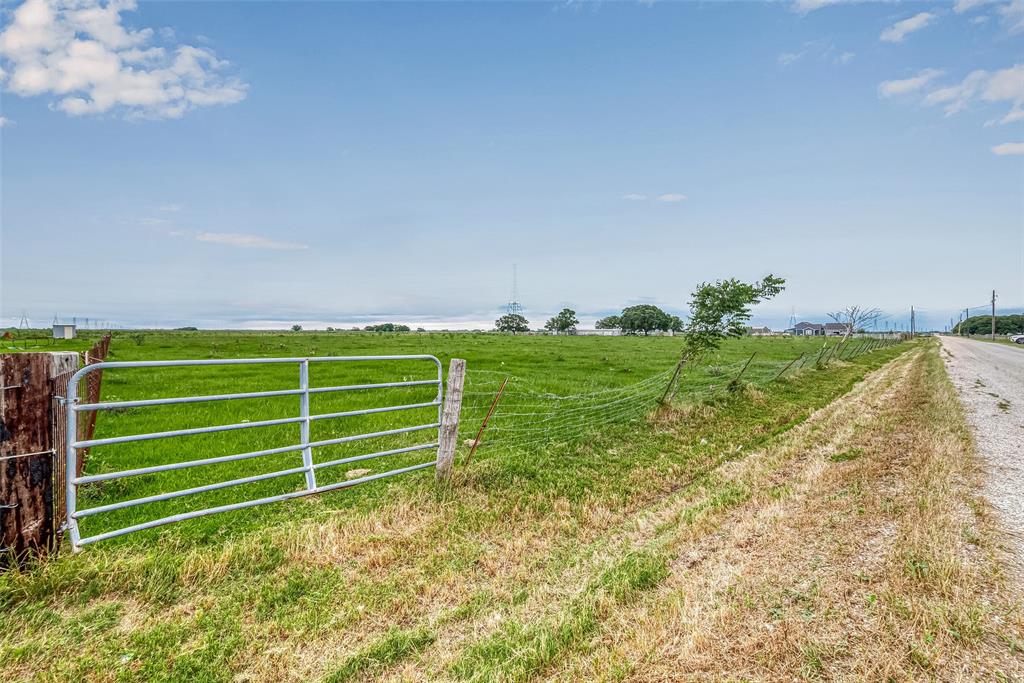 View from the front corner of the property at the road.