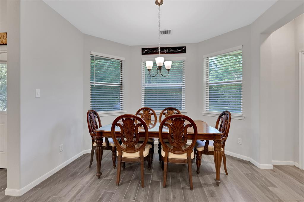 Breakfast area off the kitchen