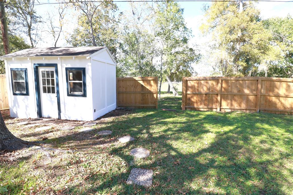 Additional storage shed.