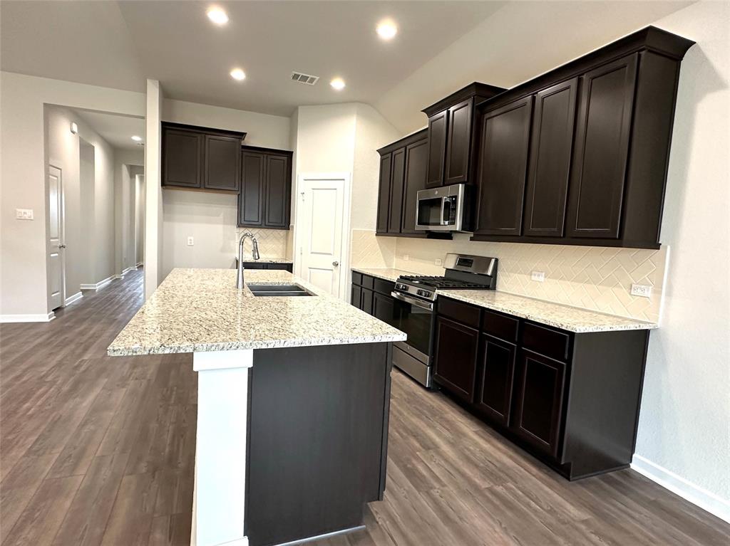 Kitchen with walk-in pantry