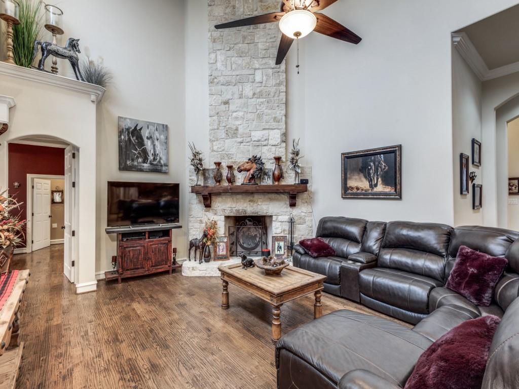 The floor to ceiling stone wood burning fireplace is stunning and makes for cozy evenings with friends and family!