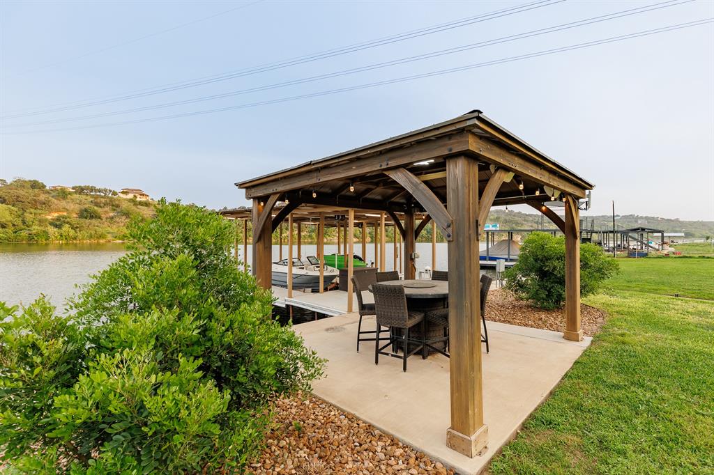 gazebo with fireplace