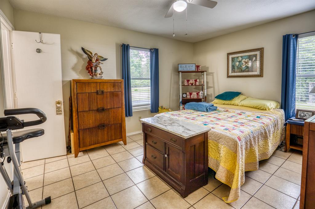 Primary bedroom leads to primary bath. Walk-in closet.