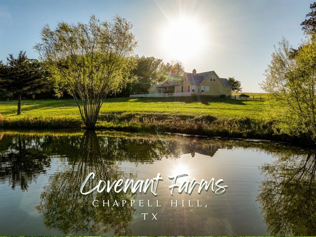 Welcome to Covenant Farms, a secluded family retreat nestled in scenic landscapes, yet just minutes from Brenham. This charming property boasts a 5-bedroom farmhouse, perfect for gatherings, plus a cozy 2-bedroom apartment in the barn. Enjoy unique features like a fun bunk room ideal for kids or grandkids. Experience stunning views from every window, from wildflowers in the front pasture to wildlife by the backwoods and pond. Discover the unique beauty of Covenant Farms—a truly distinctive haven.