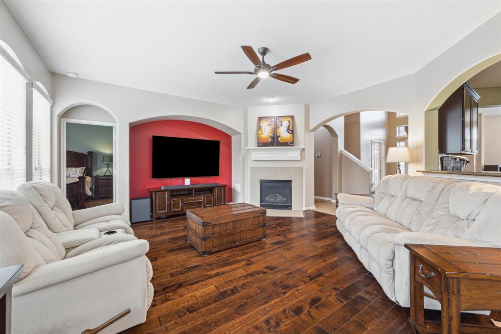 Family room view from breakfast area