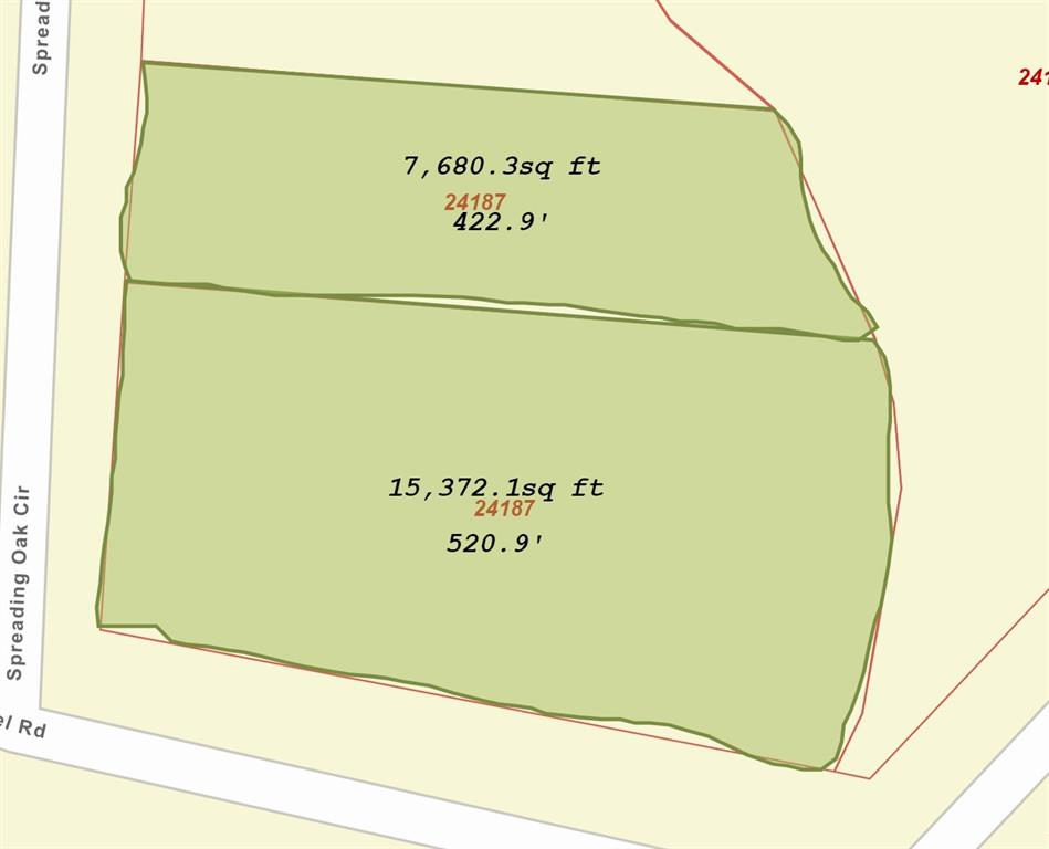 19,396.50 sq ft per county appraisal