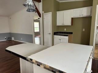 Kitchen view toward Refrigerator area