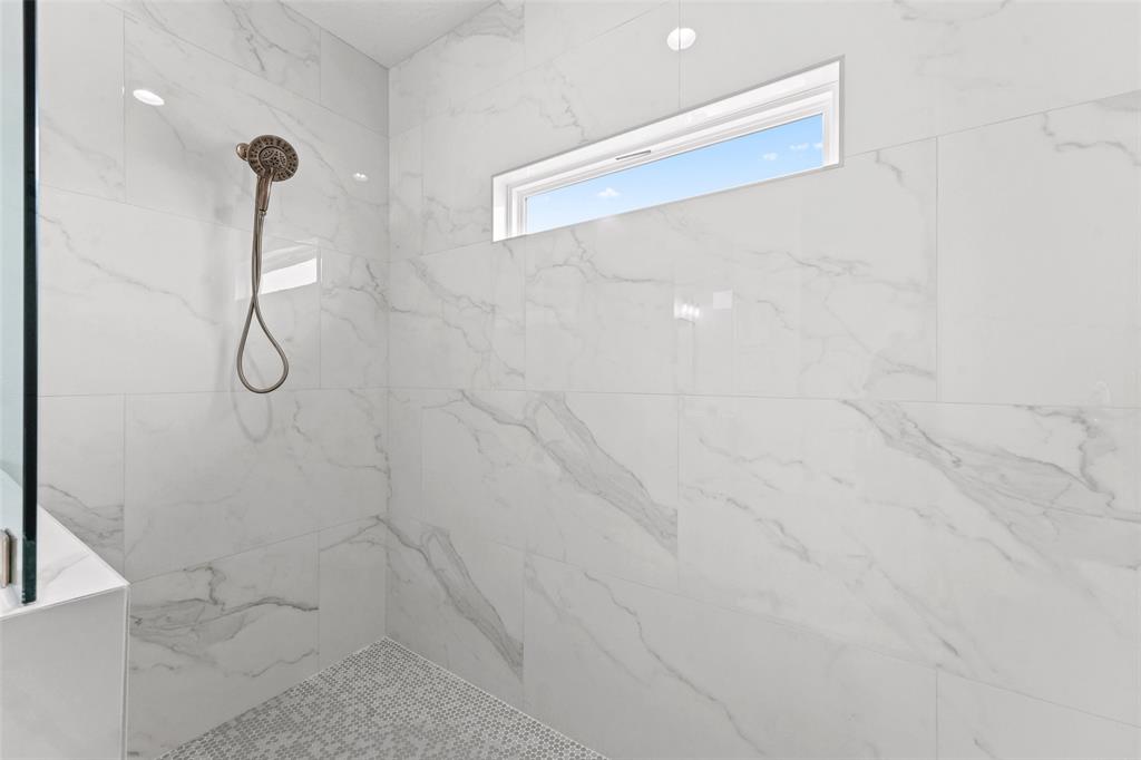 Huge walk- in shower