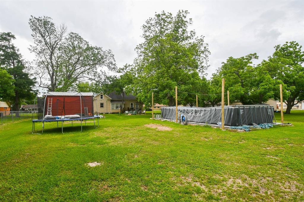 Large above ground pool