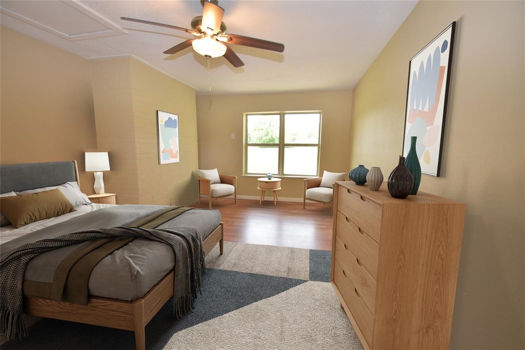 Virtually Staged 2nd bedroom or 2nd living area