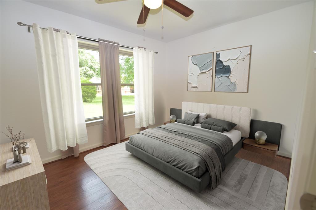 Virtually Staged 3rd bedroom