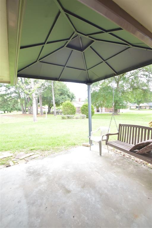 Unique covered back patio