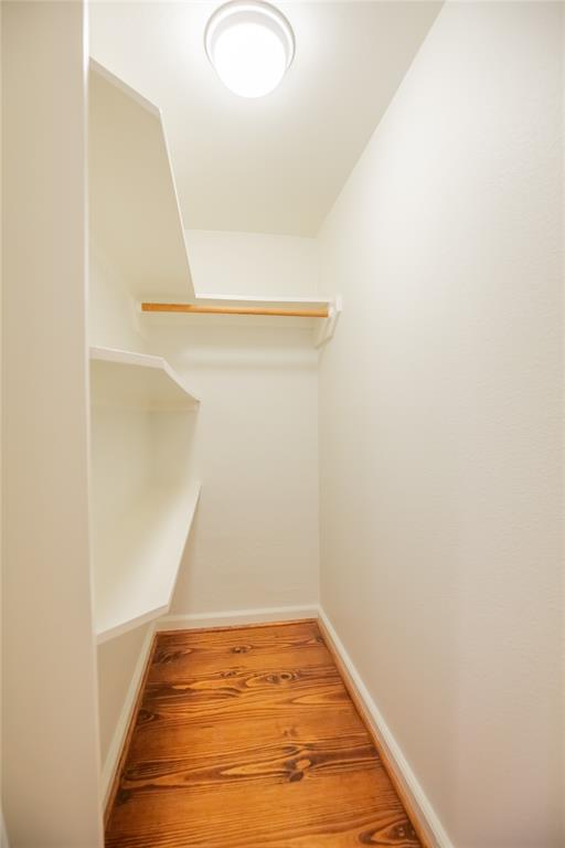 The loft upstairs has a walk in closet