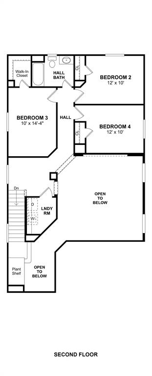 The Darlington II floor plan by K. Hovnanian Homes. 2nd floor shown. *Prices, plans, dimensions, features, specifications, materials, and availability of homes or communities are subject to change without notice or obligation.