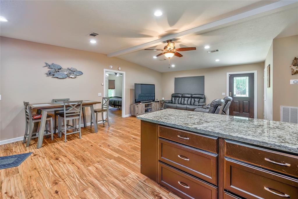 VIEW OF DINING AND LIVING AREA