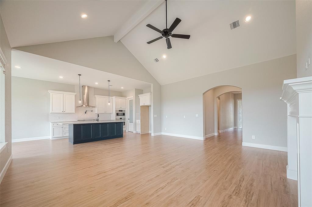 Family Room into Kitchen and Entrance from Hallway