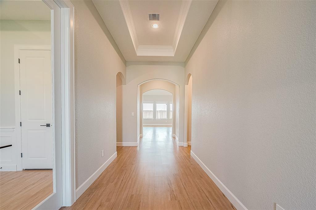 Entrance from Front Door with Study on Left and Family Room