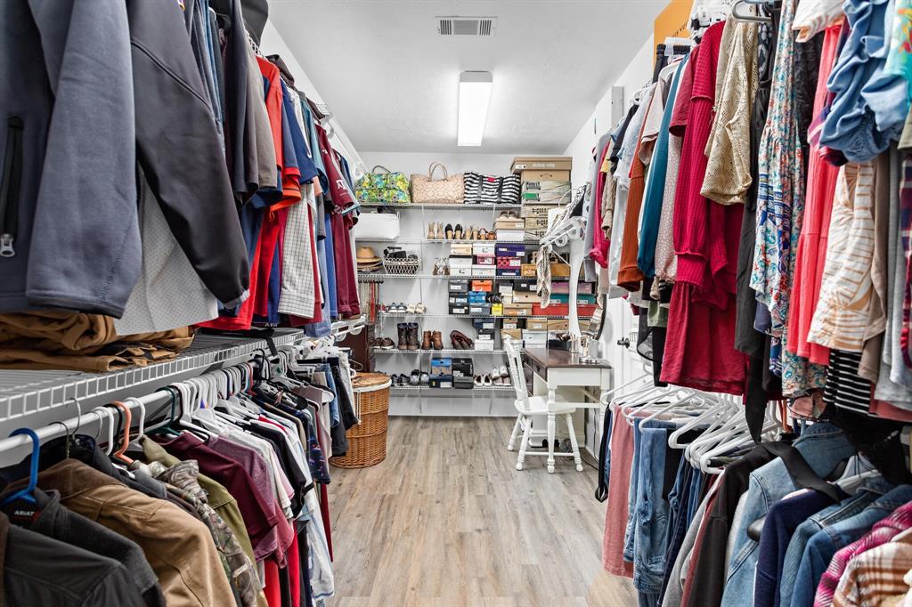 Primary walk-in closet