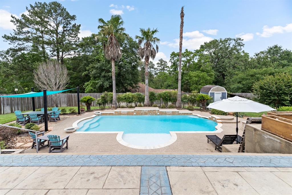 Pool view from patio