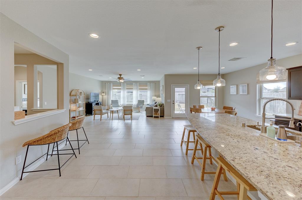 The main living area has a very open plan.