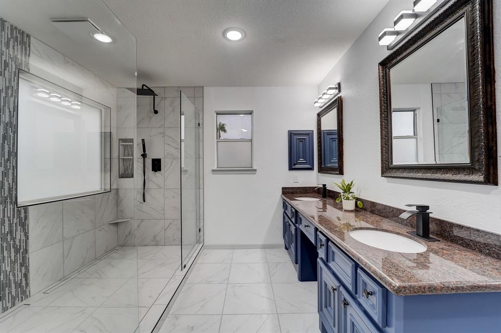 This primary bathroom has been FULLY remodeled!