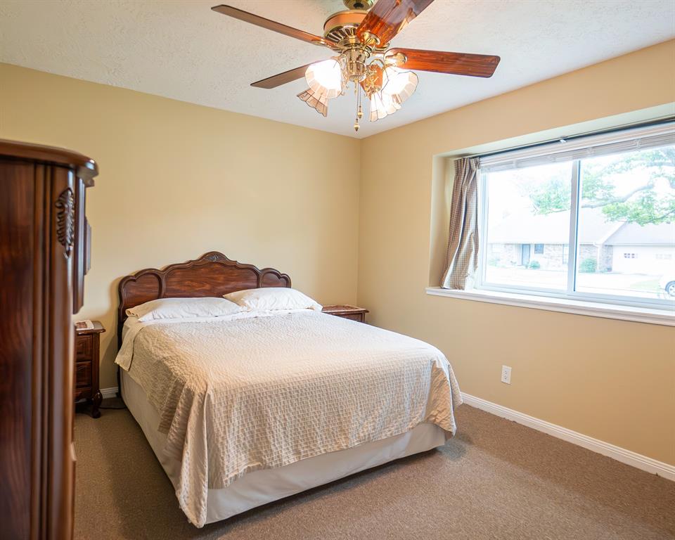 Front guest room with nice large windows for natural light