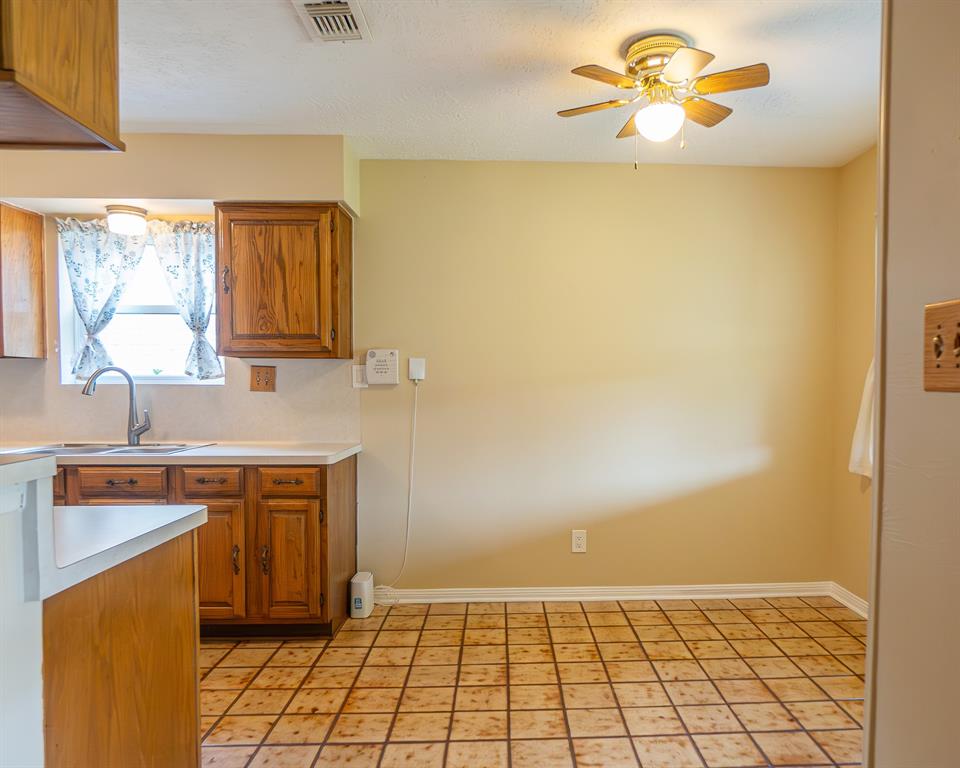 Dining area located off kitchen