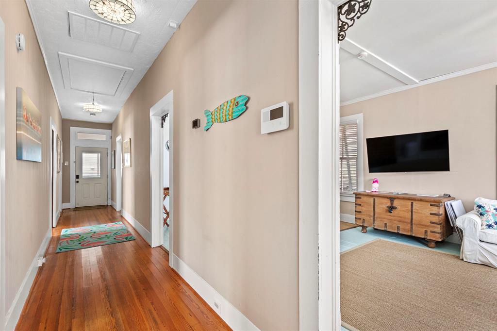 Welcome inside to the warm hardwood floors and neutral paint!