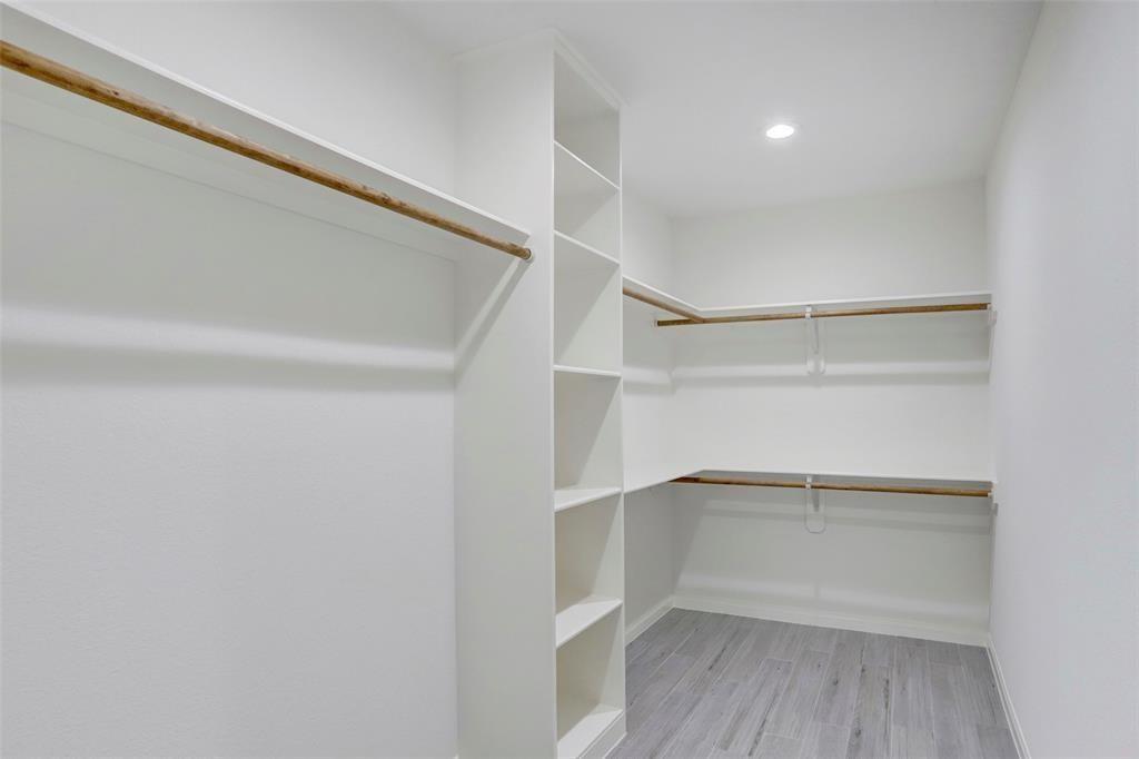 Spacious closets