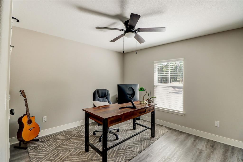 Another secondary bedroom is currently being utilized as a home office