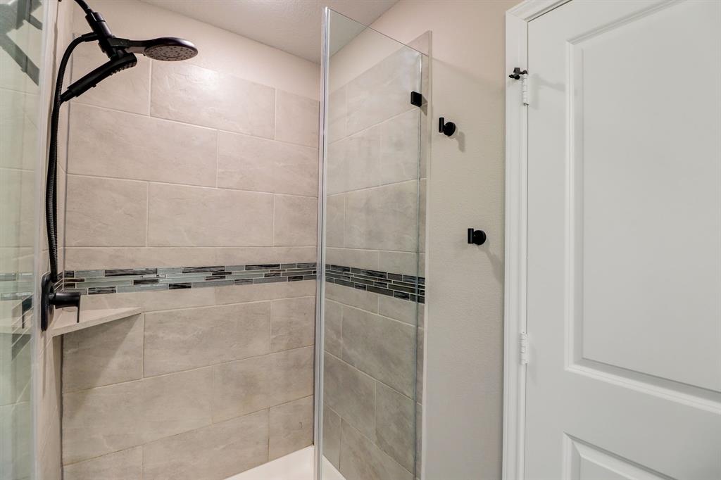 Large walk-in shower in primary bath